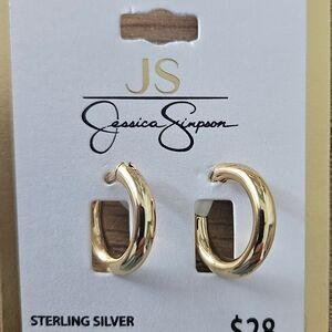 Jessica Simpson Gold-Tone Sterling Silver Earrings